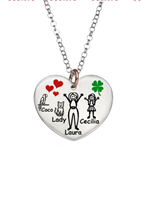Collana Happy Family in Argento HAPPY FAMILY CUORE